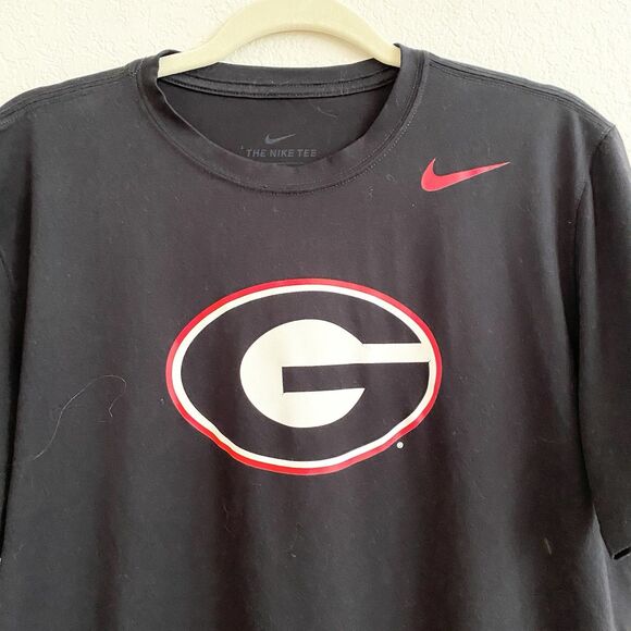Nike Dri-Fit NCAA Georgia Bulldogs Women's Crop T Shirt‎ Large 100% Polyester - Picture 3 of 9